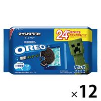クッキー ビスケット オレオ マインクラフト バニラクリーム 24枚入 1セット（1袋×12）モンデリーズ・ジャパン