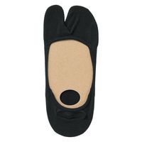 【レディース】無印良品 婦人 かかと滑り止め付き たび型フットカバー ２３～２５ｃｍ 黒 良品計画