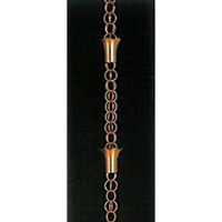 中總　クサリ縦樋　リリーズチェーン　化粧くさり　Ｂ２０３ー９０　銅　３ｍ　1本（直送品）