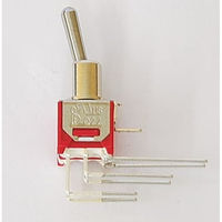 Dailywell Electronics 小型トグルスイッチ ON-ON 2MD1-T1-B2-M7-S-E 1個（直送品）