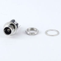 GB DCジャック 2.5mm パネル取付け用 小型(金属) GB-DCJ-2557-PM 1個（直送品）