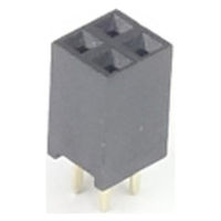 GB ピンソケット 4ピン[2ピン×2列] 2.54mmピッチ 基板用 GB-DPS-254P 1個（直送品）