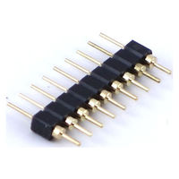 GB 丸ピンプラグ [9ピン×1列] 2.54mmピッチ GB-ICP-SGL9R 1個（直送品）