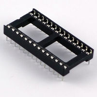 GB ICソケット 600MIL 28ピン 2.54mmピッチ GB-ICS-6ML28 1個（直送品）