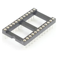 GB 丸ピンICソケット 600MIL 24ピン 2.54mmピッチ GB-ICS-6ML24R 1個（直送品）