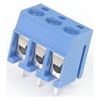 GB ターミナルブロック 3極 5.08mmピッチ 青 縦向き GB-TB-50LB-3P 1個（直送品）