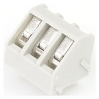 GB ターミナルブロック 3極 5.08mmピッチ 灰 斜め向き GB-TB-50SGR-3P 1個（直送品）