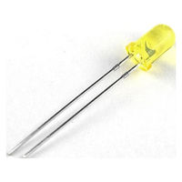 LENOO カラーレンズLED 5φ砲弾型 黄色 L053YT 1個（直送品）