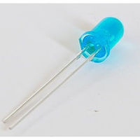 Full Sun Optotech 高輝度LED(5mm・青緑色カラーレンズ・3.2V・6500mcd) L5D-G0030-6500 1個（直送品）