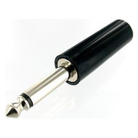 Linkman 6.3φモノラルプラグ 黒 WTN03F1084 1個（直送品）