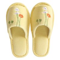 オカ スリッパ トイレ ボタニカルガーデン イエロー 437405 1個（直送品）