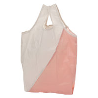 リップ切り替えエコバッグ ベージュ×ピンク studio CLIP