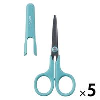 レイメイ藤井 Kept フッ素コートハサミ フィヨルドグリーン KP4FG 1セット(1本×5)