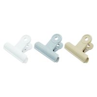 ミツヤ POPプラクリップ 3個入 白・グレー・ベージュ POPC-01P-GS 1セット(1パック×5)（直送品）