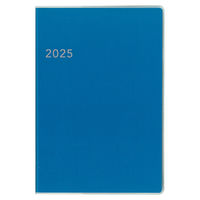 ダイゴー 【2025年4月版】ノートタイプ A5対応 月間ブロック 薄型 月曜始まり カバー付き ブルー E9333 1冊（直送品）