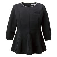 【お取り寄せ】ボンマックス タック切替え長袖ニット ブラック 21号 KK7502-16-21 ボンマックス タック切替え長袖ニット ブラック 21号 KK7502-16