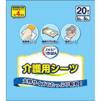 カミ商事 エルモアいちばん 介護用シーツ 4971633831247 1セット(20枚×4)（直送品）