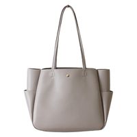 センバドー 軽量合皮ふっくらA4トート GY 621-9143 1個（直送品