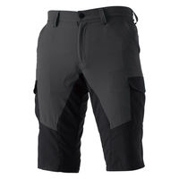 TS DESIGN ハイブリッドサマーメンズショートカーゴパンツ M ブラックxチャコールグレー 846045 1着（直送品）