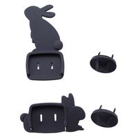 旭電機化成 うさぎのコンセントカバー(2個組A) AKN-21A 1式(2個入)（直送品）