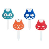 旭電機化成 だめニャンプレート 4枚入 猫よけプレート ADP-101 1式(4個入)（直送品）