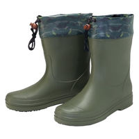 阪神素地 デッキソール 長靴 カーキ L GC-377 1足（直送品）