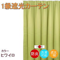 フォレストリンク 防炎遮光1級 カーテン 2000×2000mm グリーン cu1108hiwa-200-200-1 1枚（直送品）