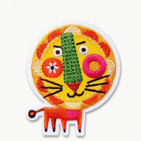 パイオニア 刺繍の柄がかわいい ライオン アイロン接着ワッペン ORG350-23117 1セット(3袋)（直送品）