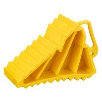 現場のチカラ　タイヤストッパー樹脂製 普通車用 1セット（10個:2個入×5） オリジナル