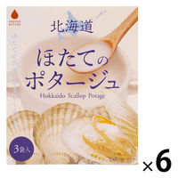北海道ほたてのポタージュ 3袋入60ｇ（20ｇ×3袋） 1セット（1個×6） グリーンズ北見