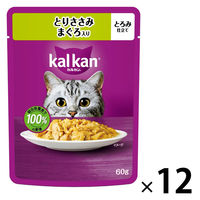 カルカン（kalkan）とりささみ まぐろ入り とろみ仕立て 60g 12