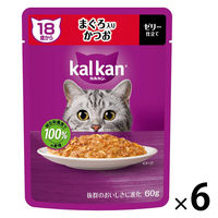 カルカン（kalkan）18歳から まぐろ入りかつお ゼリー仕立て 60g 6袋 マースジャパン キャットフード ウェット