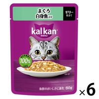 カルカン（kalkan）まぐろ 白身魚入り ゼリー仕立て 60g 6袋 マースジャパン キャットフード ウェット