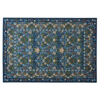 川島織物セルコン モリスデザインスタジオ いちご泥棒 ラグ KF1709