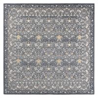 川島織物セルコン モリスデザインスタジオ いちご泥棒 ラグ 2000×2000mm ダークグレー KF1709_40DGR 1枚（直送品）