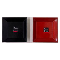 まるわ 3.3 木目角皿 彩 MH-488 4903673614054 1セット(1個(2色アソート)×240)（直送品）