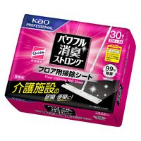 パワフル消臭ストロング フロア用掃除シート 1パック（30枚入）クイックルワイパーワイド業務用専用 花王