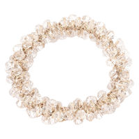 ビーズ編みヘアゴム クリア LAKOLE/ラコレ