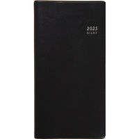 高橋書店 【2025年4月版】ニューダイアリー1 手帳判 片側1週間+ノート 月曜始まり 黒 803 1冊（直送品）