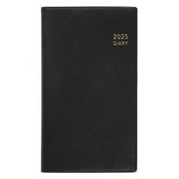 高橋書店 【2025年4月版】ニューダイアリーミニ1 手帳判 片側1週間+ノート 月曜始まり 黒 833 1冊（直送品）
