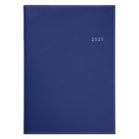 高橋書店 【2025年4月版】デスクダイアリー A5 片側1週間+ノート 月曜始まり 紺 915 1冊（直送品）