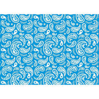 ASKA(アスカ) マリンスポーツ ハワイアン サラッとドライ 柄バスタオル ブルー ASK1AP 1枚（直送品）