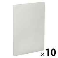 キングジム シンプリーズフラットファイル<PP> グレー 4437SP-GY 1セット(1冊×10)