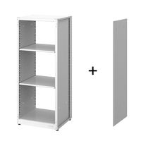 オカムラ ジャスタスラック　収納(エンド専用)横連結用 3段 幅450×奥行400×高さ1100ｍｍ ホワイト 1台 オリジナル