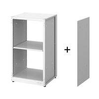 オカムラ ジャスタスラック　収納(エンド専用)横連結用 2段 幅450×奥行400×高さ800ｍｍ ホワイト 1台 オリジナル