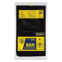 ゴミ袋 業務用スタンダード ポリ袋 黒 90L 1パック（10枚入）厚さ：0.030mm メタロセン配合 ジャパックス