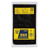 ゴミ袋 業務用スタンダード ポリ袋 黒 90L 1パック（10枚入）厚さ：0.035mm メタロセン配合 ジャパックス
