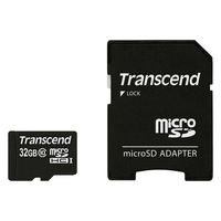 トランセンド microSDHCカード 32GB class10（SD変換アダプタ付）TS32GUSDHC10 1個