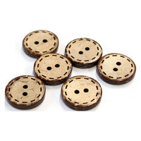 日本紐釦貿易 日本紐釦貿易(Nippon Chuko) ハワイアンボタン 18mm 6個 CG1307 1セット(3袋)（直送品）