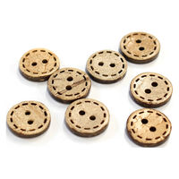 日本紐釦貿易 日本紐釦貿易(Nippon Chuko) ハワイアンボタン 13mm 8個 CG1305 1セット(3袋)（直送品）